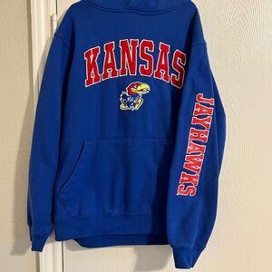 Kansas Jayhawks Blue Hoodie Youth Size M